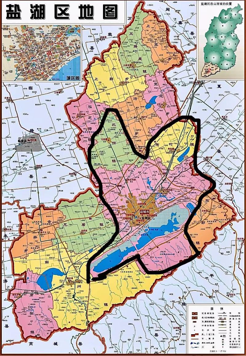 运城盐湖区地图（运城盐湖区地图电子版）