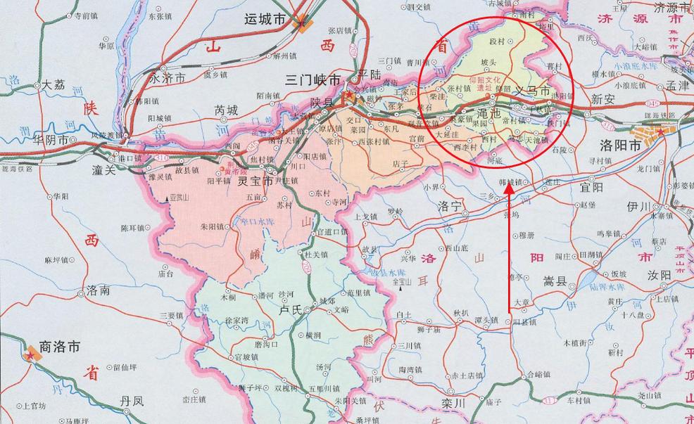 渑池县地图（渑池县地图全图）