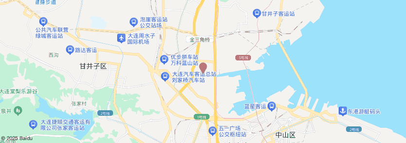 大连甘井子区地图(大连甘井子区卫星地图)