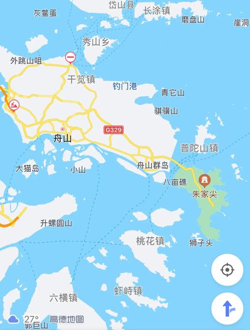 舟山旅游地图(舟山一日游最佳路线)