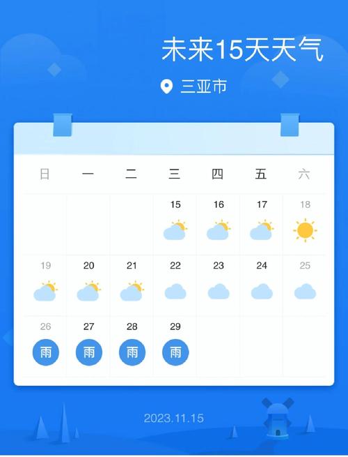 三亚天气(三亚天气预报30天准确 一个月)