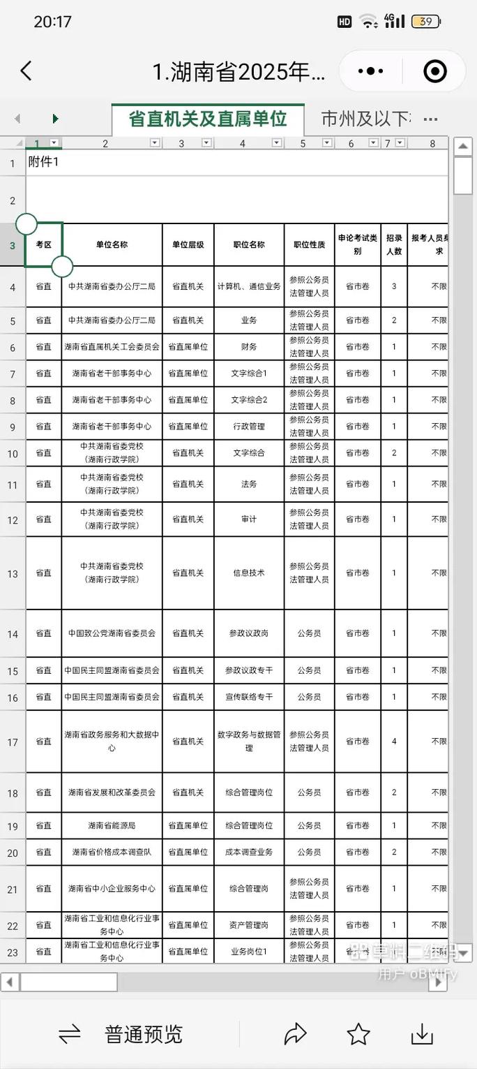 公务员考试职位表查询(公务员招录职位查询)