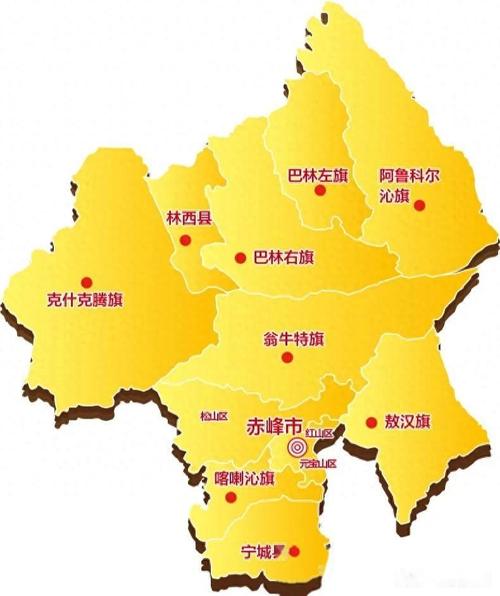 赤峰市地图（赤峰市地图位置）